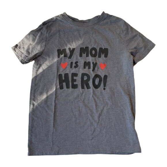 Cat & Jack Other - My Mom Is My Hero Graphic T Shirt Kids Large 5 Grey